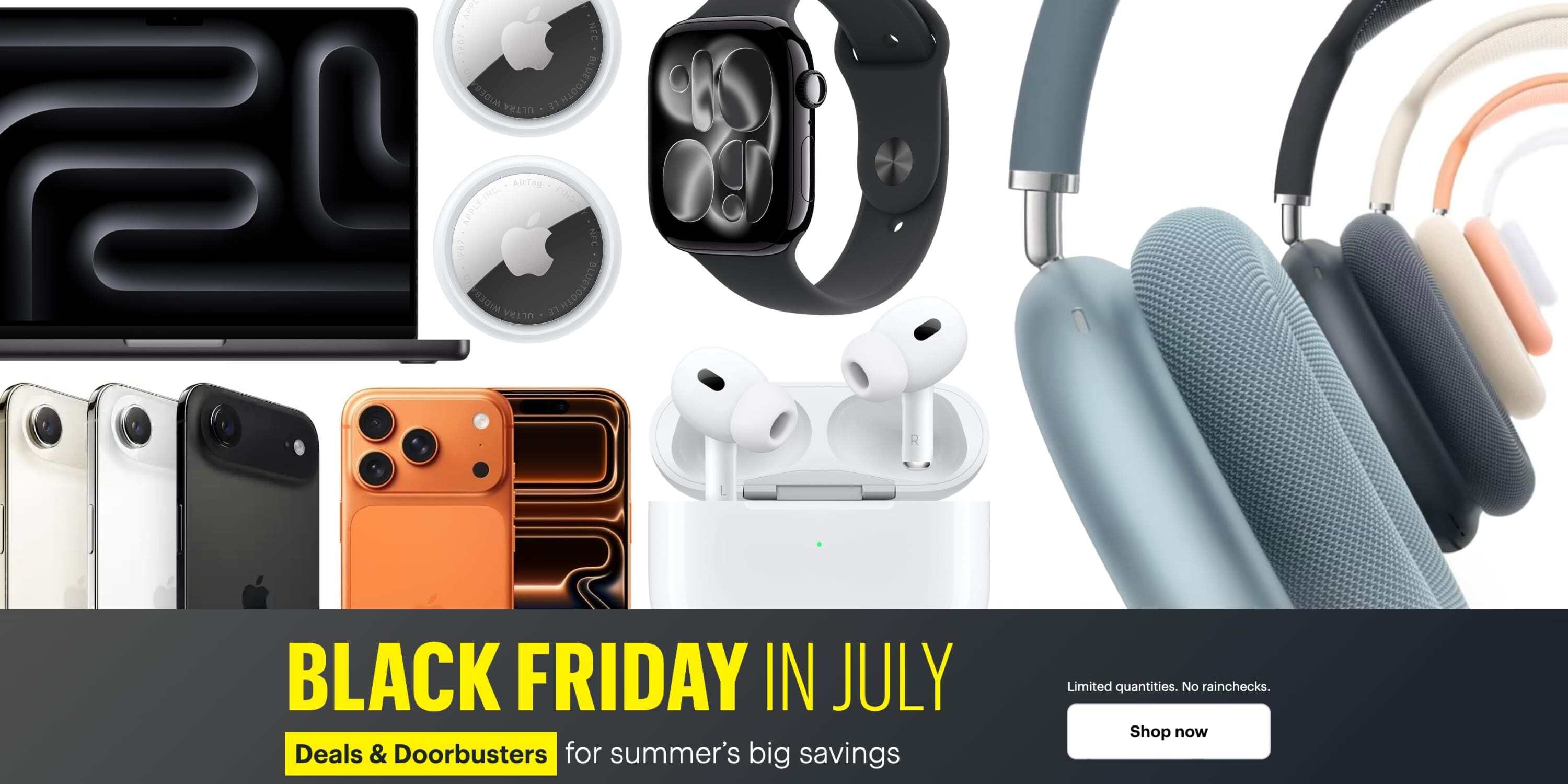 July Black Friday Apple Deals: $500 MacBook Cut & More