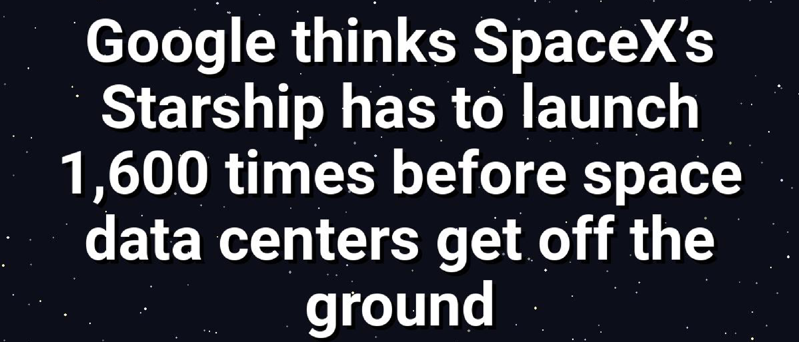 Google Sends First TPU Satellite to Space on Starship