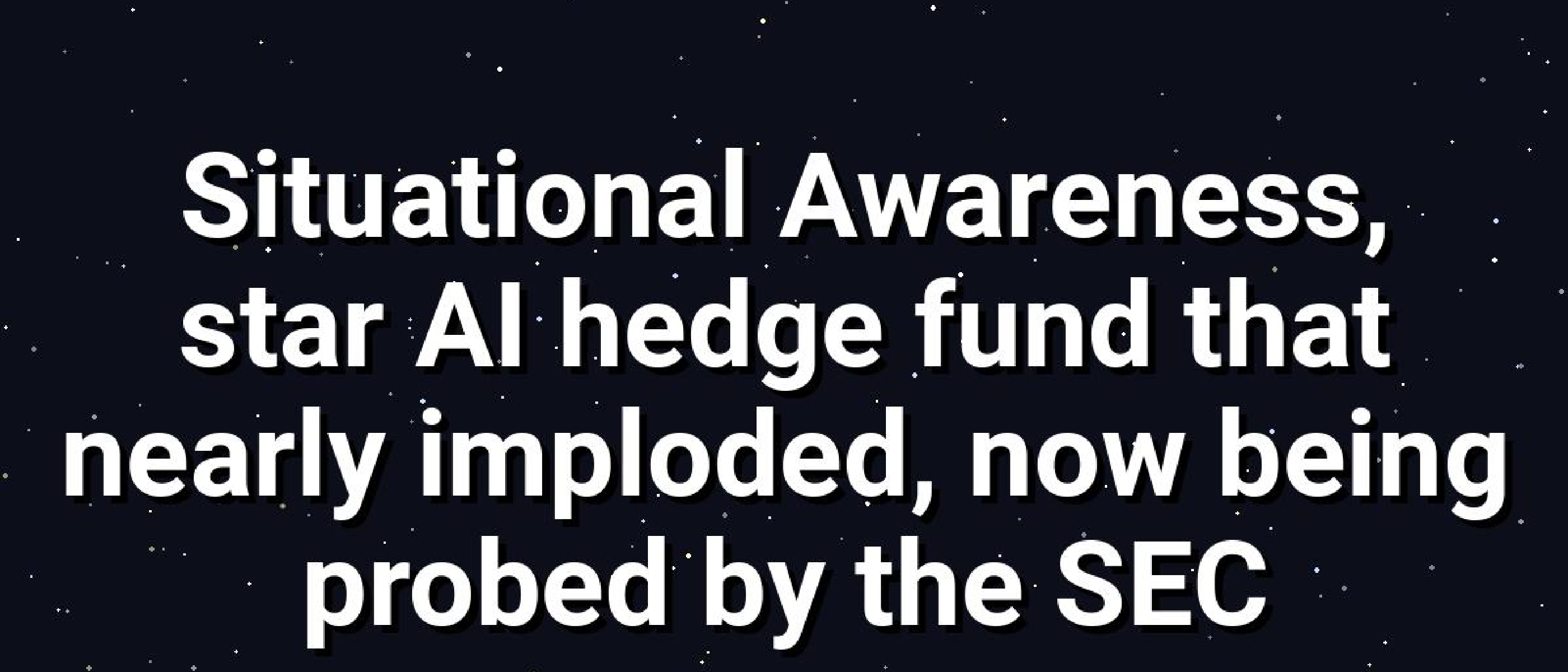 SEC Probes AI Hedge Fund After Billion‑Dollar Collapse
