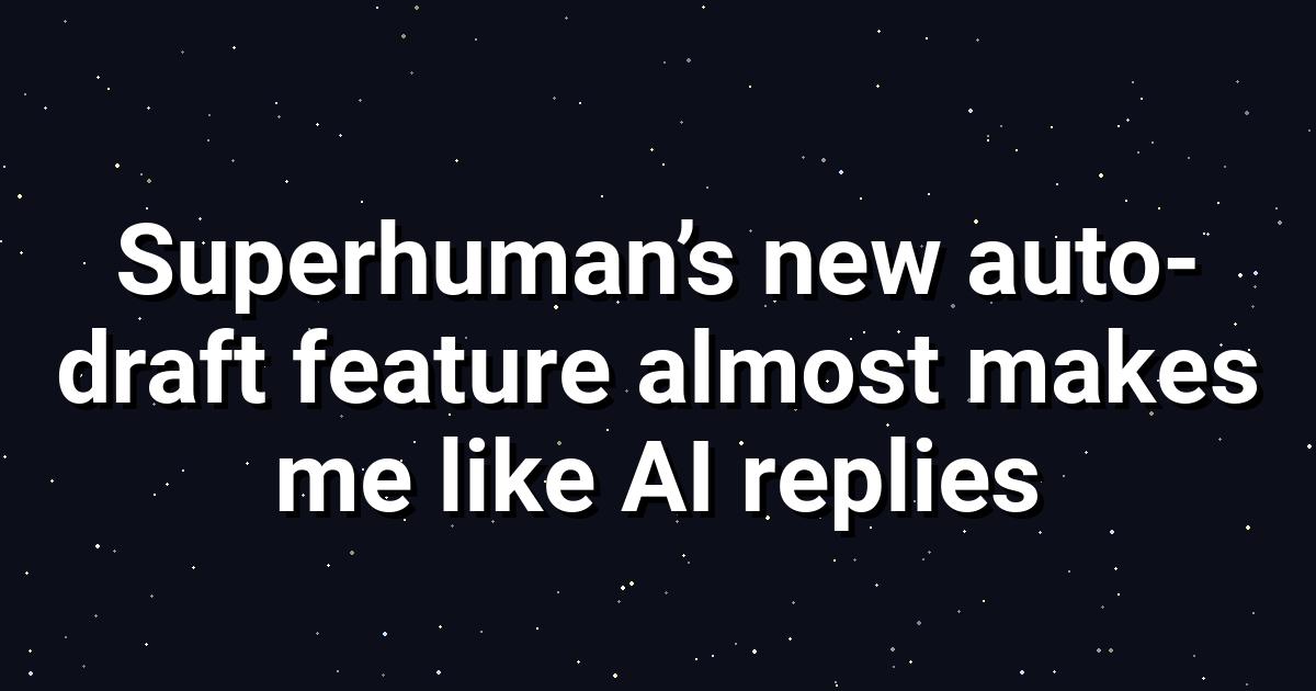 Superhuman's AI Email Replies