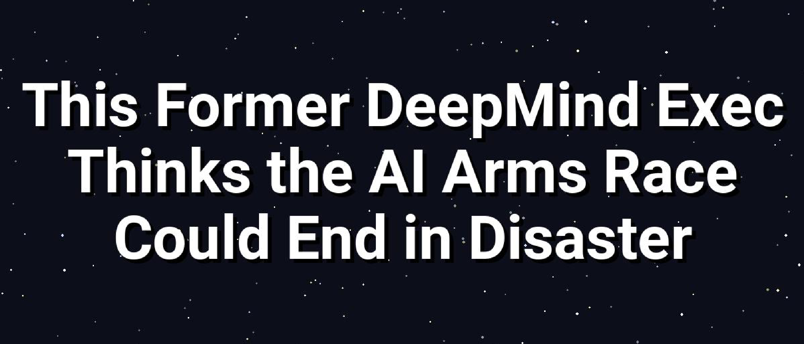 AI Arms Race Warning